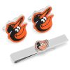 Baltimore Orioles Cufflinks and Tie Bar Gift Set
