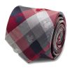 Mickey Mouse Red and Blue Plaid Mens Tie