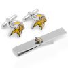 Minnesota Vikings Cufflinks and Tie Bar Gift Set