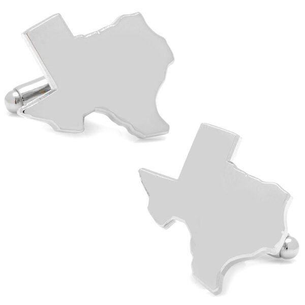 CC-TX-SL Silver Texas Cufflinks