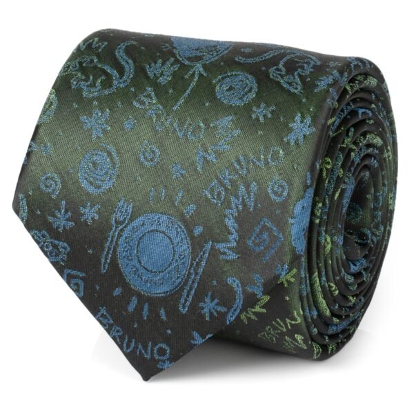 DN-BRUN-TR Disney Encanto Bruno Multi Black Men's Tie