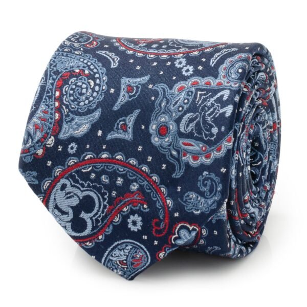 DN-MP-BL-TR_73afce84-a7b2-4e76-8ad7-6389412e4550 Disney Mickey and Friends Paisley Blue Multi Men's Tie