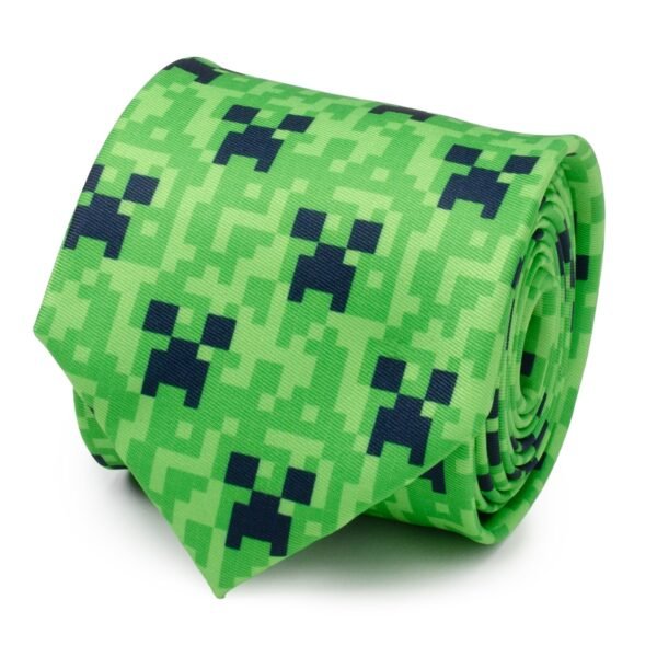 MC-CRP-TR Minecraft Creeper Green Men's Tie