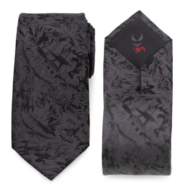 MV-VNM-DGRY-TR Venom Dark Gray Action Men's Tie