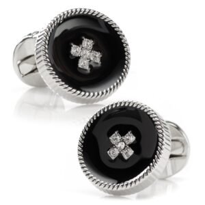 OB-CL-BN-SL_d9a14a1d-f0c5-48f3-aa56-a33f2ff9abff Crystal Button Rope Cufflinks