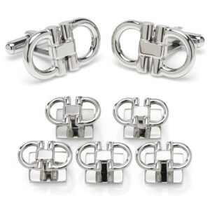 Horse Bit Stainless Steel 5-Stud Set