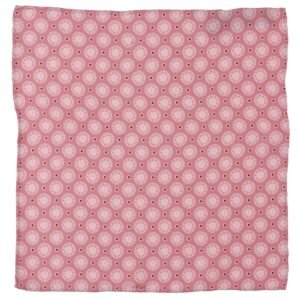 Dusty Blush Floral Motif Pocket Square