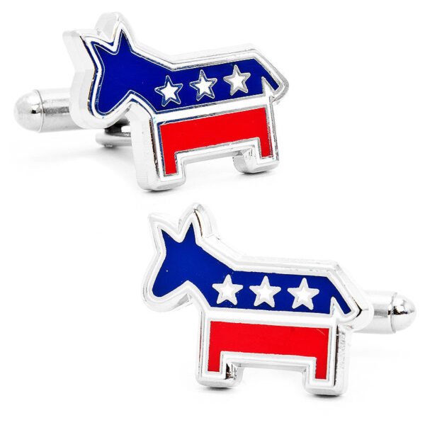 PD-DKY-SL_192c185a-0af0-4fa5-8973-4037eb974084 Democratic Donkey Cufflinks