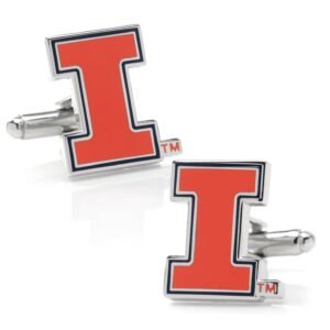 NCAA University of Illinois Fighting Illini Cufflinks