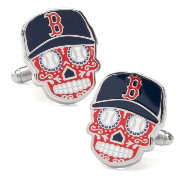 PD-SSBRS-SL MLB Boston Red Sox Sugar Skull Cufflinks