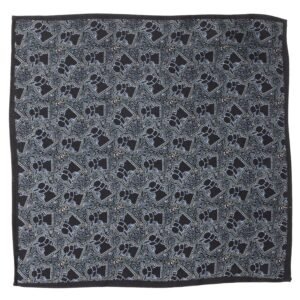Star Wars Grogu Outline Navy Blue Pocket Square