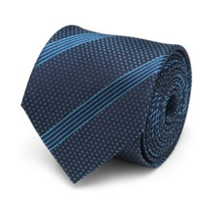 Star Wars Millennium Falcon Blue Striped Tie