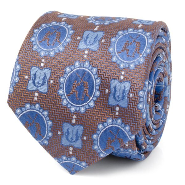 SW-OB-AN-TR Star Wars Obi-Wan Kenobi and Anakin Skywalker LIGHTSABER Battle Blue Tie