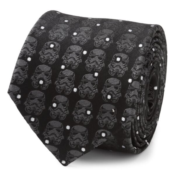Star Wars Stormtrooper Dotted Black Tie