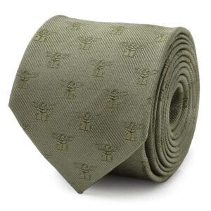 SW-TCBY-GRN-TR_4aedab6b-4b2e-4efe-89e5-b9711c4c3d18 Star Wars Grogu Sage Green Tie
