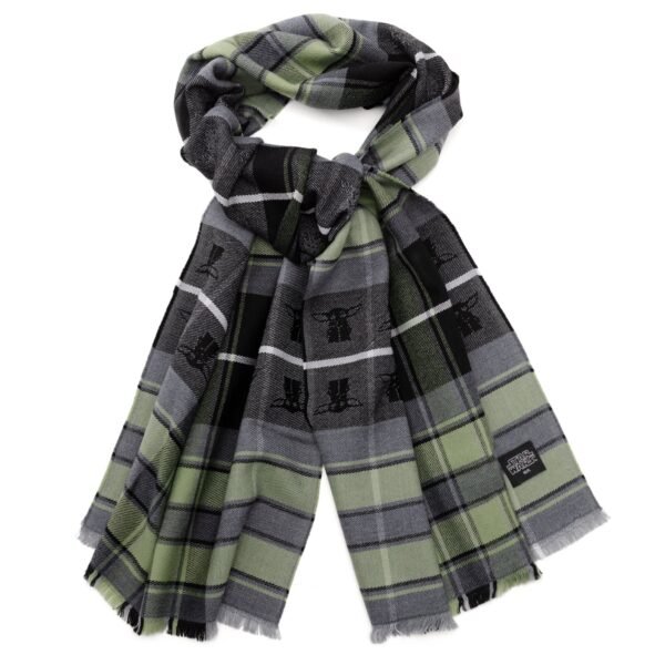 SW-THD-GRY-SF_51773d66-3662-4af9-b84a-e19ec7f8c6f0 Star Wars Grogu Green and Black Scarf